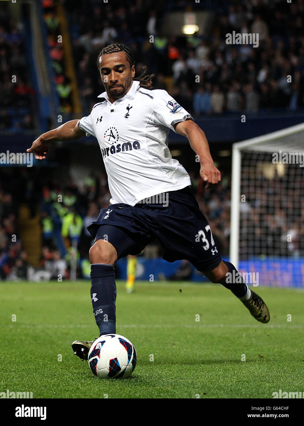 Soccer - Barclays Premier League - Chelsea v Tottenham Hotspur - Stamford Bridge. Benoit Assou-Ekotto, Tottenham Hotspur Stock Photo