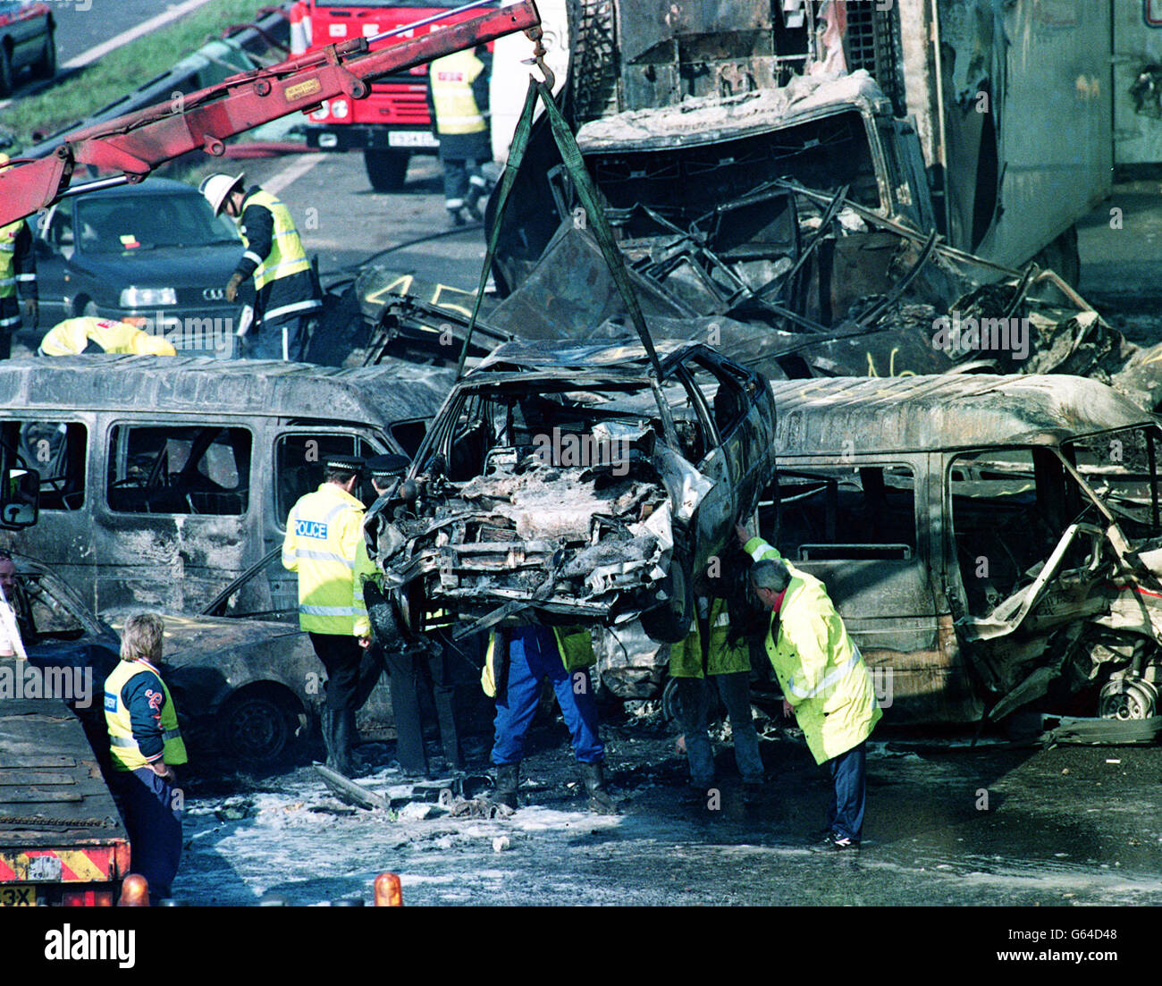 M4 motorway crash 13 03 1991 hi-res stock photography and images - Alamy