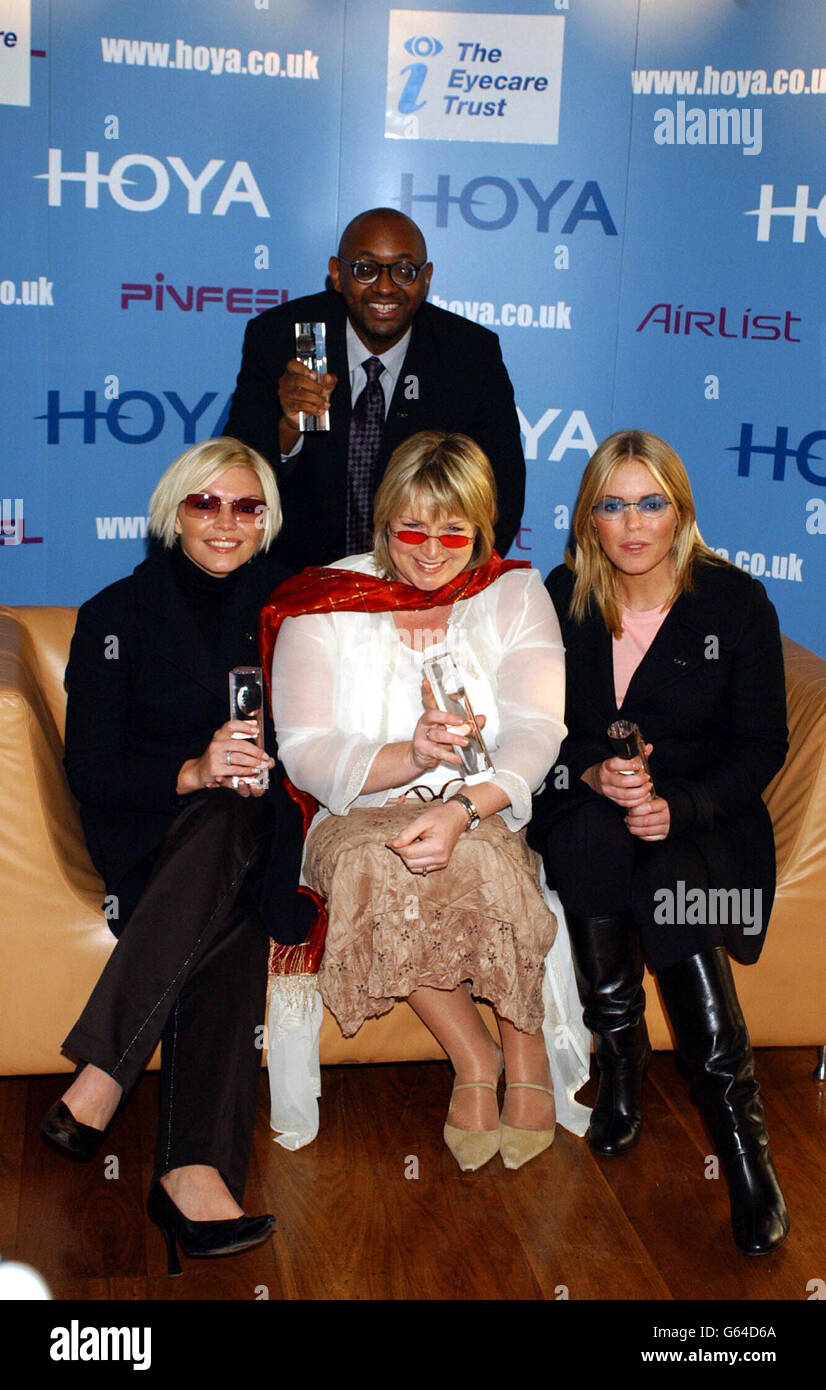 From left right; jointwinner of Spectacle Wearer of the Year Kate