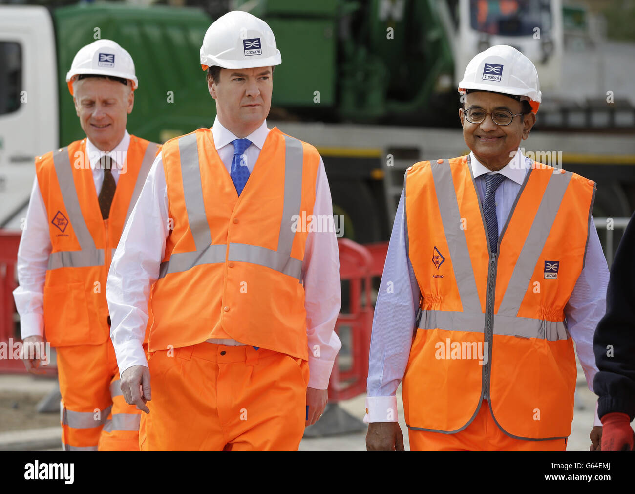 Tour pudding mill lane crossrail construction site hi-res stock ...