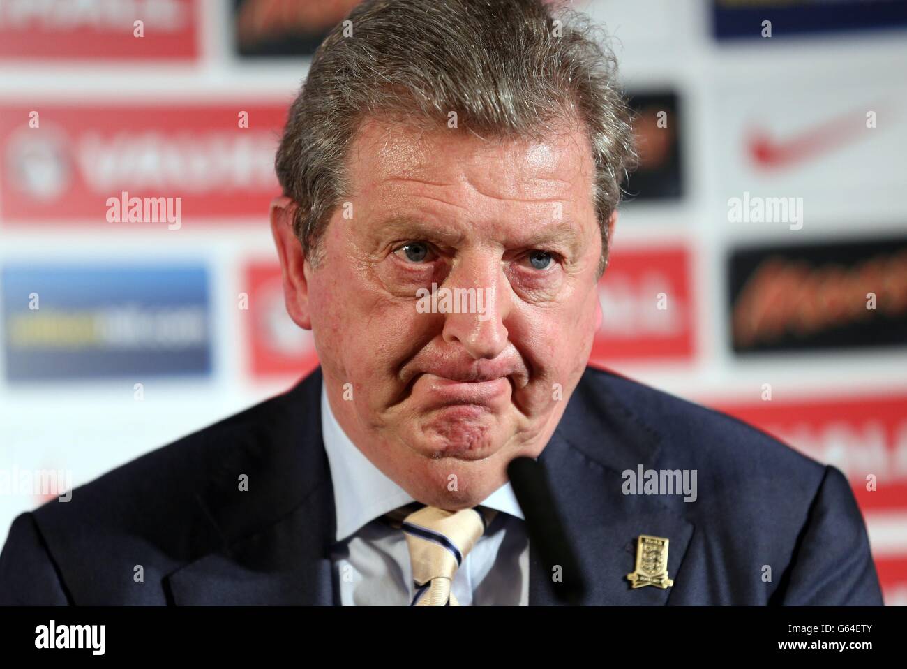 Soccer England Squad Announcement Vauxhall Head Office Stock Photo