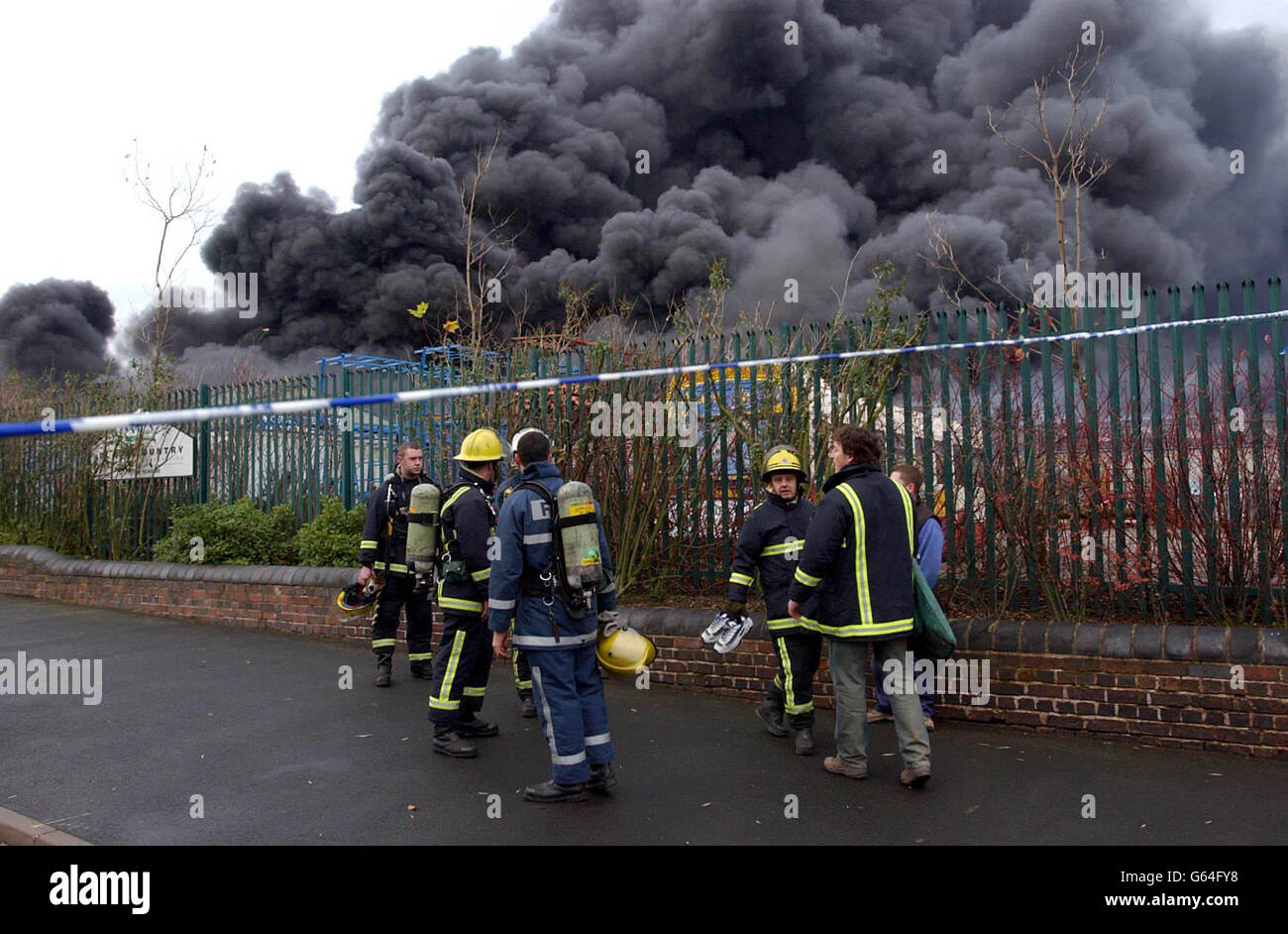 Striking firefighters from Willenhall who broke their picket line to