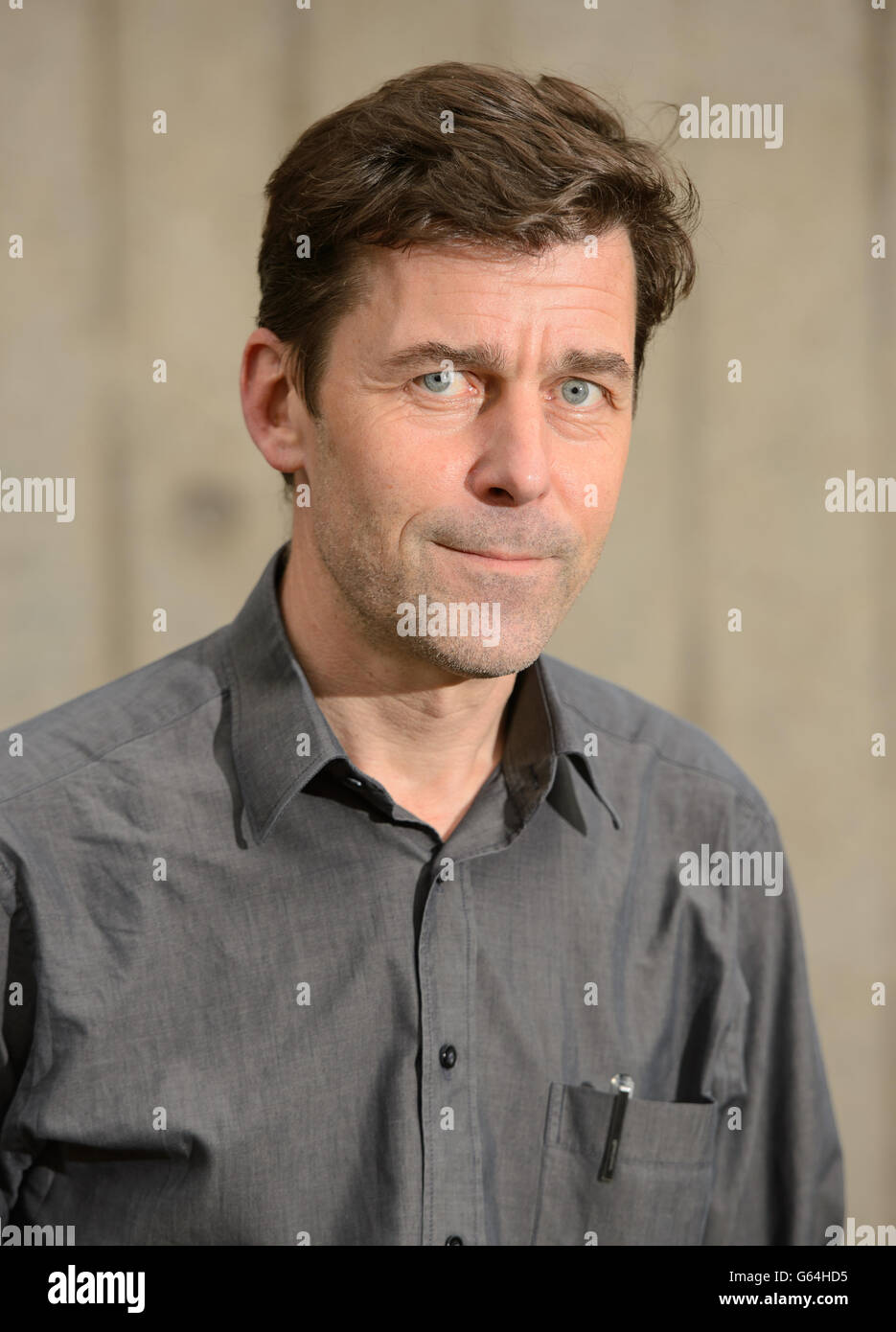 Man Booker International Prize finalist Peter Stamm during a photocall at the Southbank Centre, in central London. Stock Photo