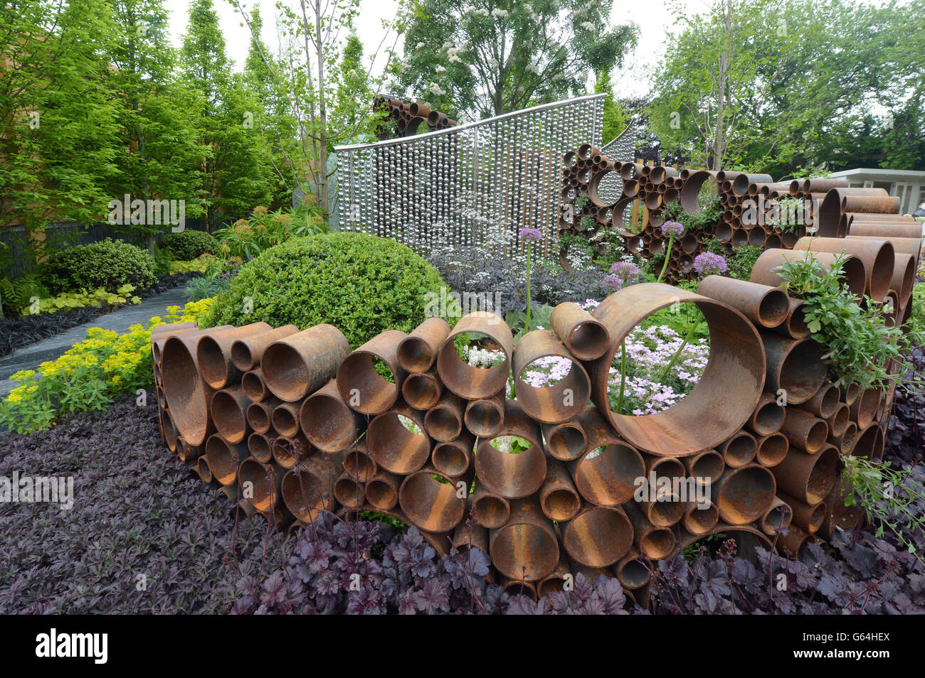 RHS Chelsea Flower Show. A general view of The SeeAbility Garden during