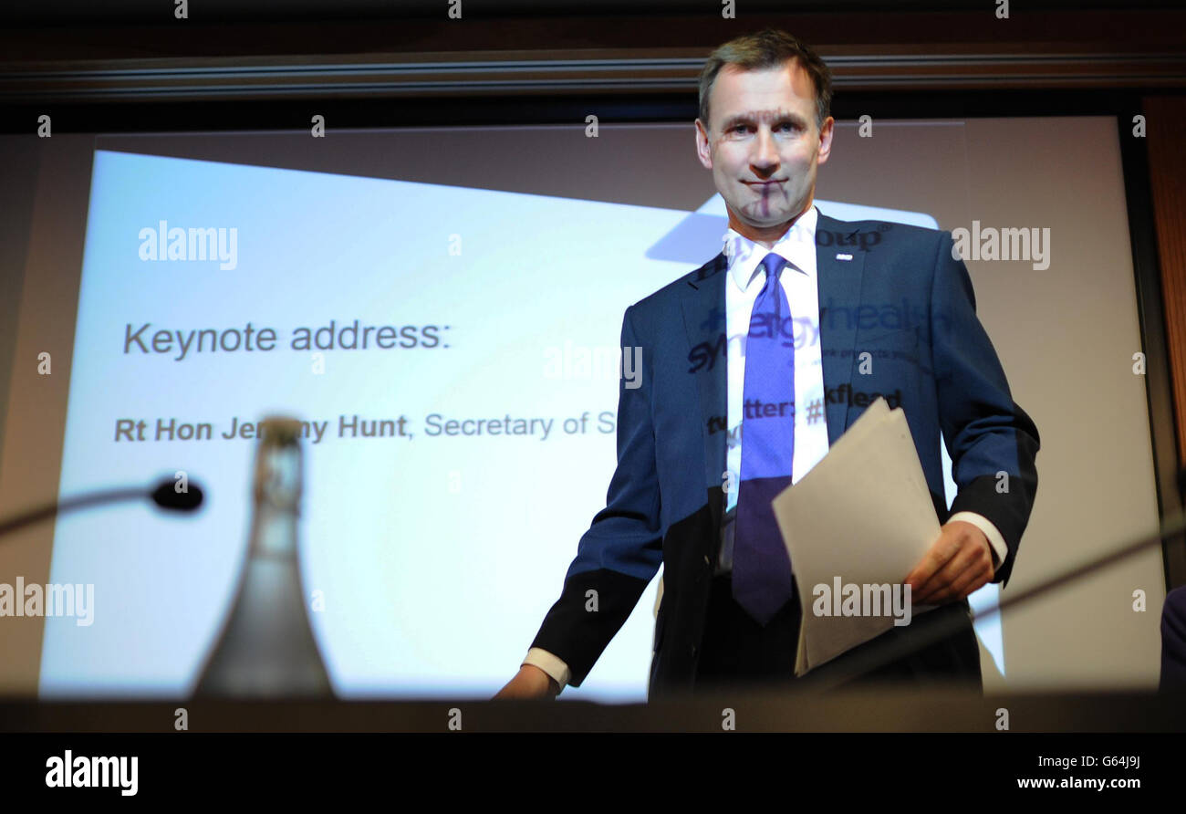 Secretary of State for Health Jeremy Hunt makes a speech on primary ...