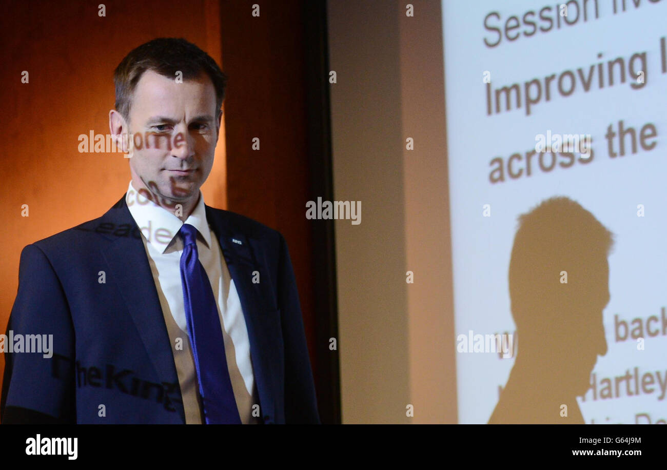 Secretary of State for Health Jeremy Hunt makes a speech on primary ...