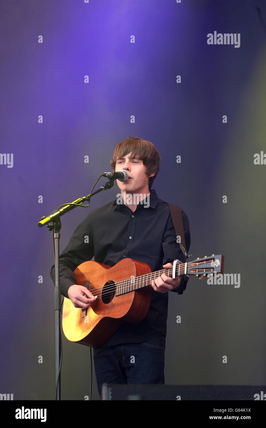 Jake Bugg performs at Radio One's Big Weekend, at Ebrington Square in Londonderry, Northern Ireland. Stock Photo