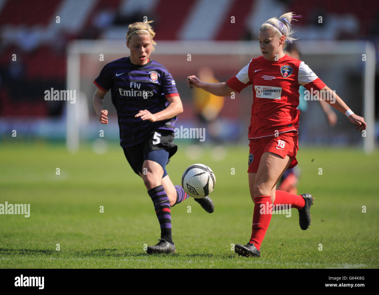 Soccer - Women's FA Cup - Final - Arsenal LFC v Bristol Academy LFC - Keepmoat Stadium Stock Photo
