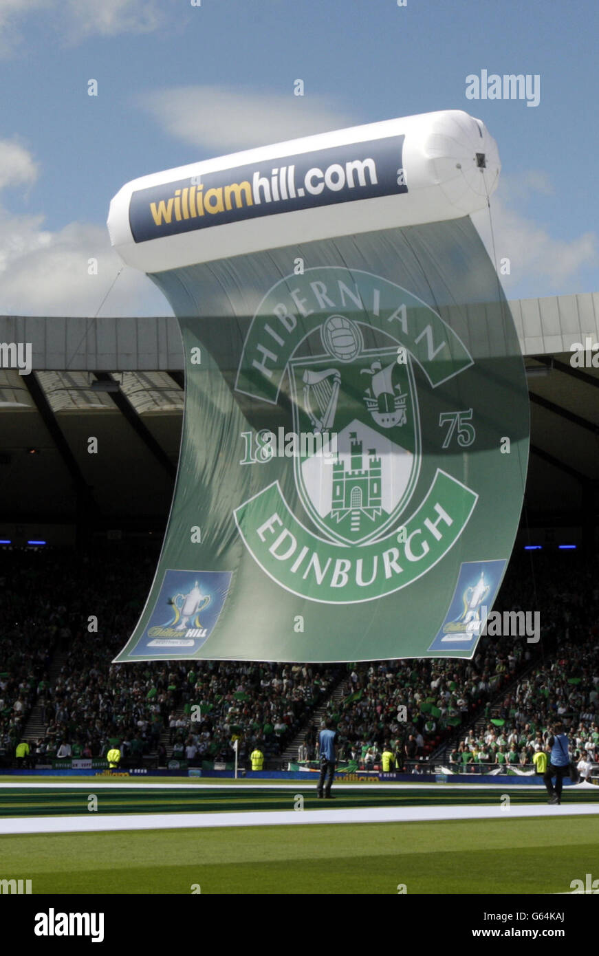 William Hill banners during the Scottish Cup Final at Hampden Park, Glasgow. PRESS ASSOCIATION Photo. Picture date: Sunday May 26, 2013. See PA story SOCCER Scottish Cup. Photo credit should read: Danny Lawson/PA Wire. . Stock Photo