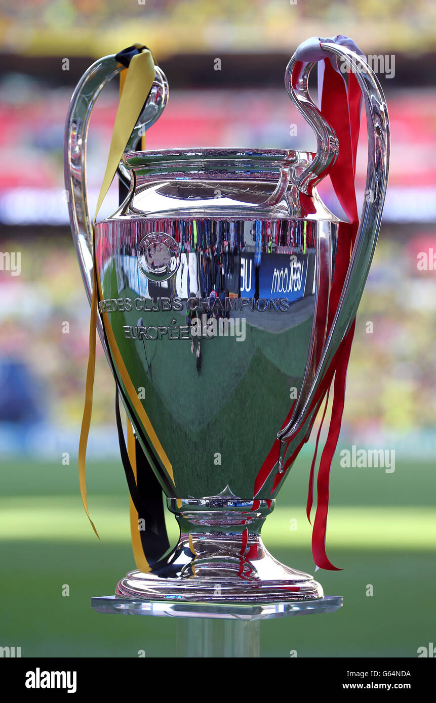 Uefa champions league trophy hi-res stock photography and images - Alamy