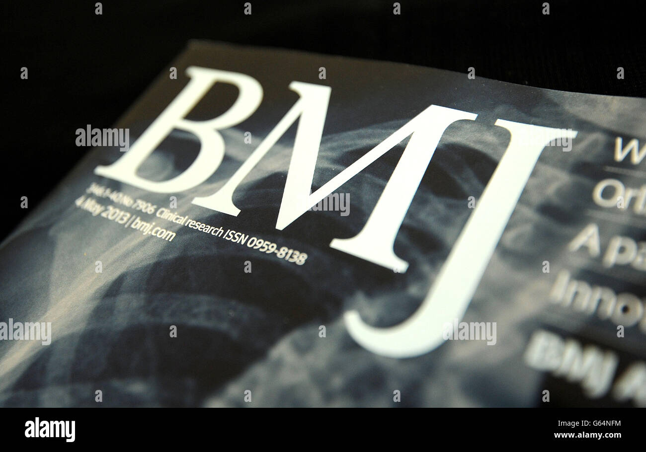 General view of a copy of the british medical journal hi-res stock 