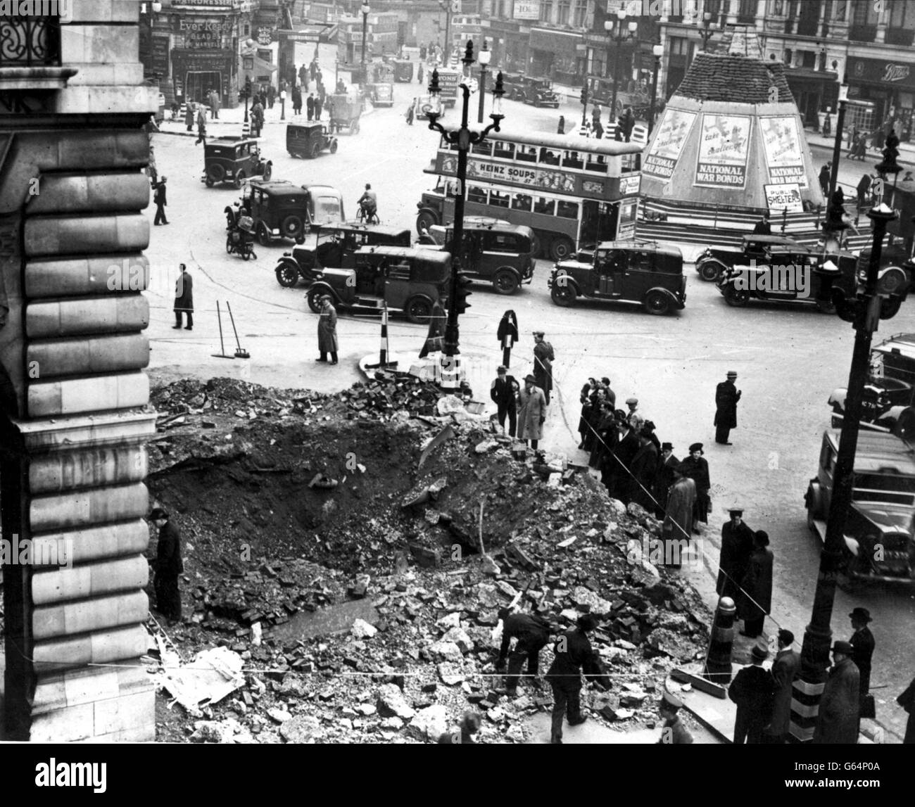 London air raid damage. Stock Photo