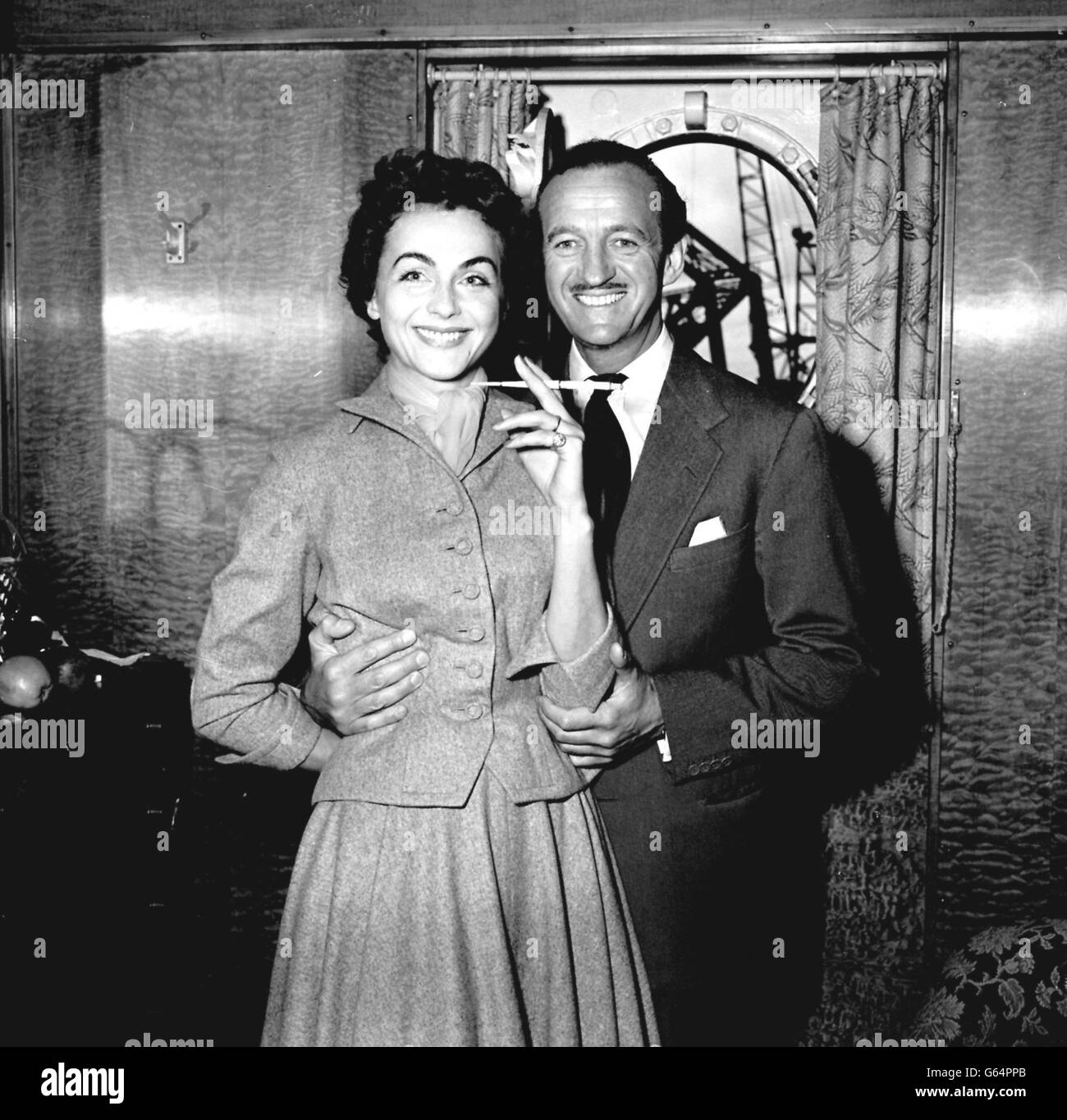 David Niven and his wife Stock Photo - Alamy