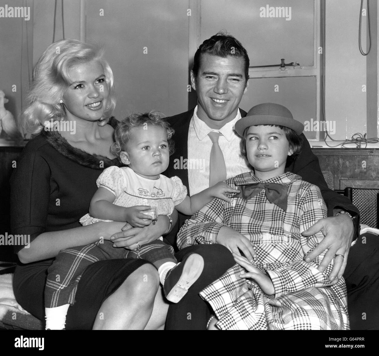 Jayne Mansfield - London Airport Stock Photo