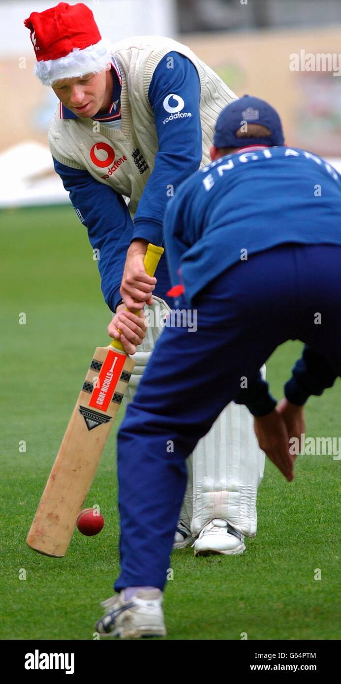England cricket practice at Christmas Stock Photo Alamy