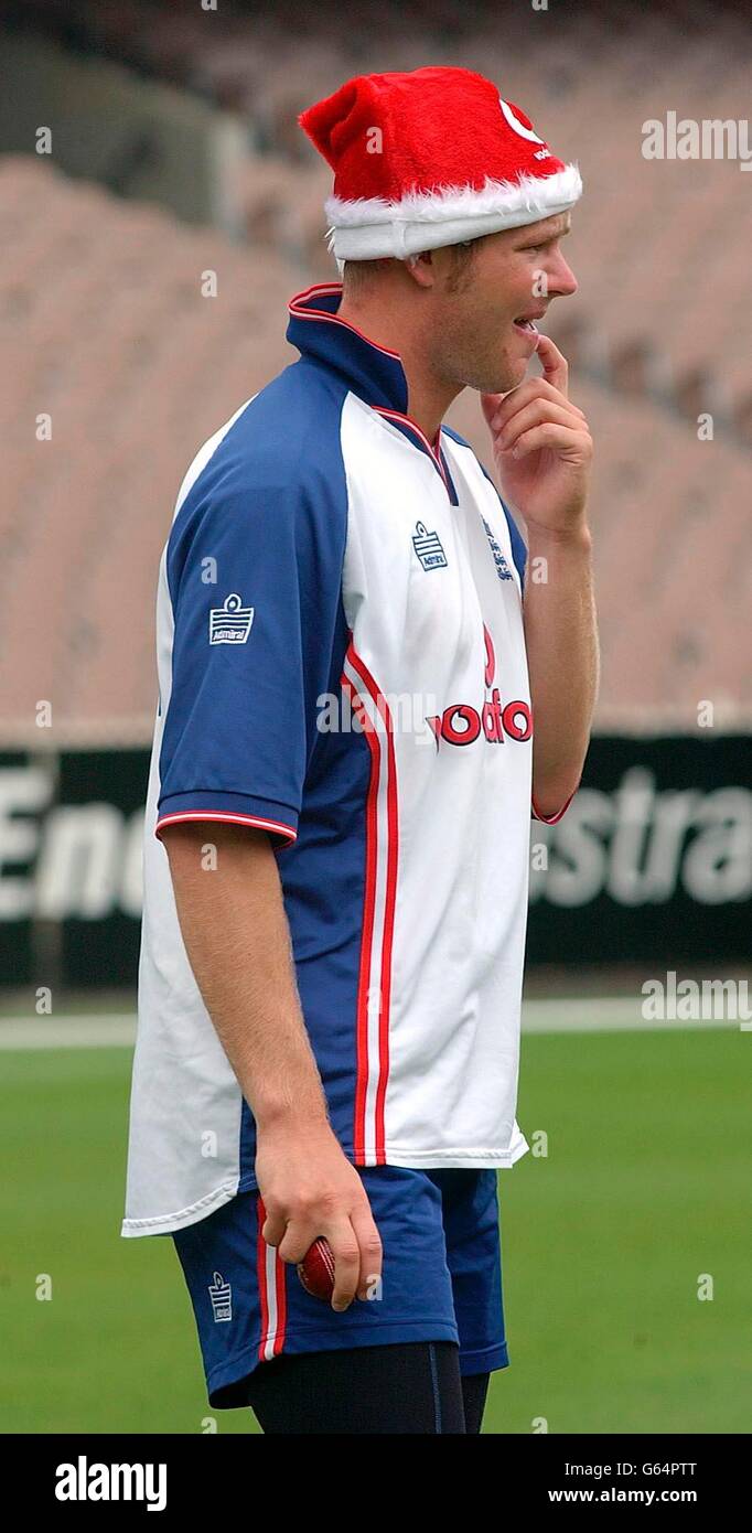 England cricket practice at Christmas Stock Photo Alamy