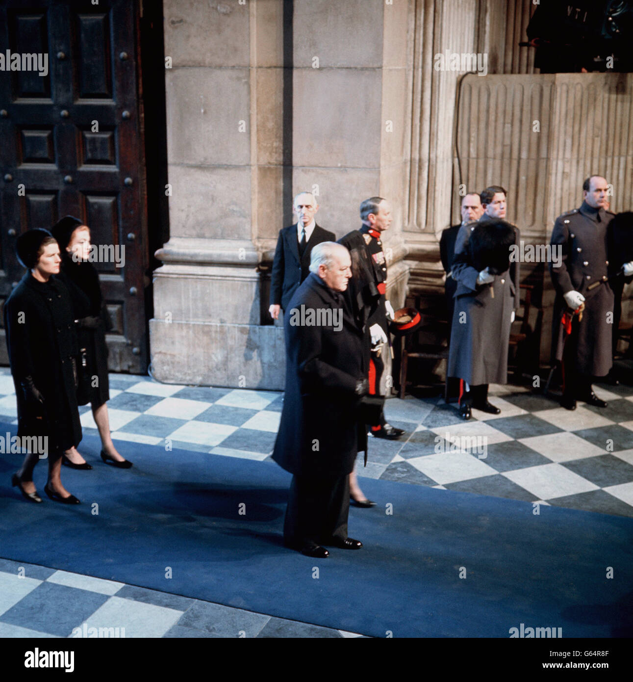 Politics - State Funeral of Sir Winston Churchill - St Paul's Cathedral, London Stock Photo