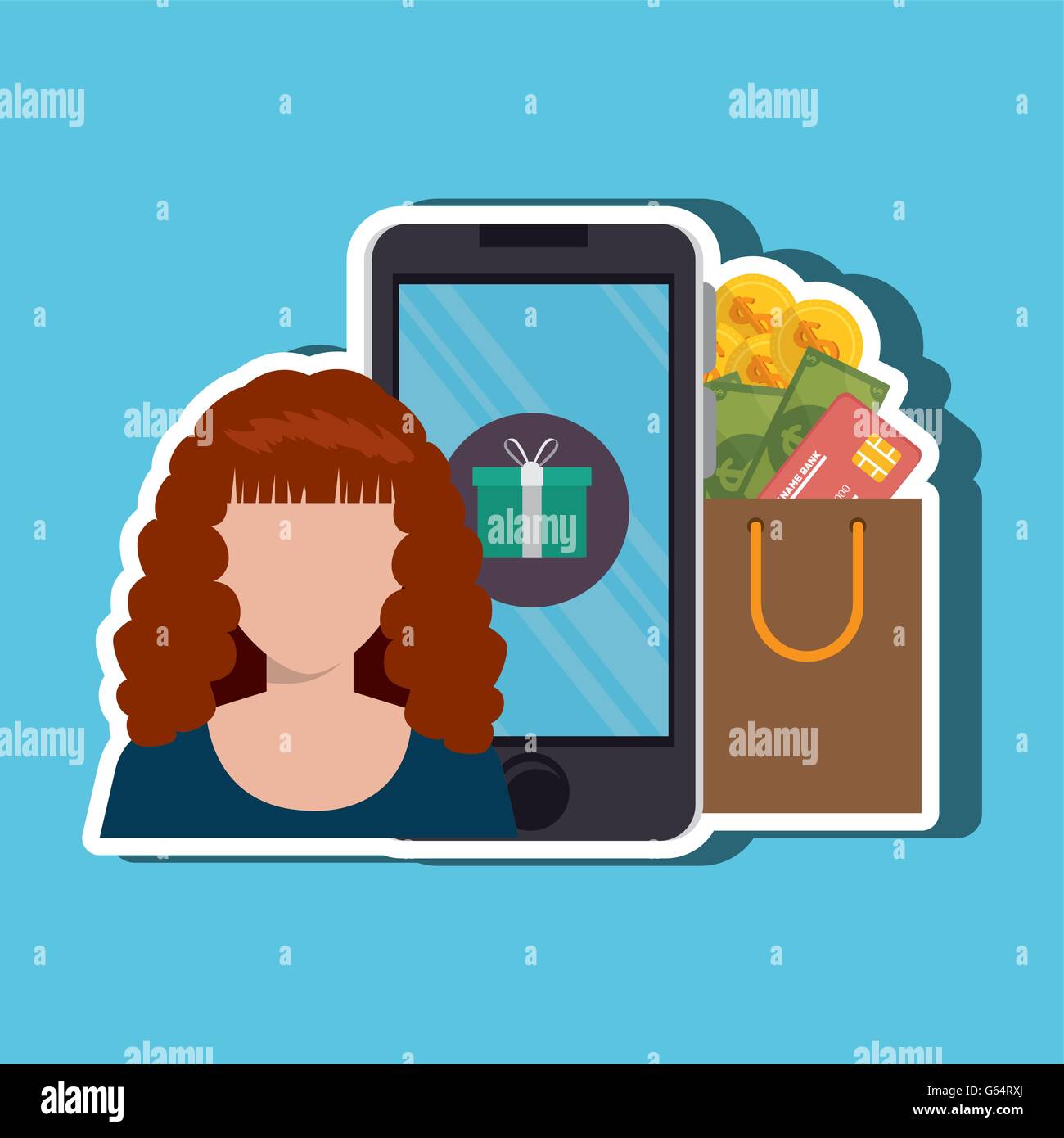 electronic commerce design Stock Vector Image & Art - Alamy