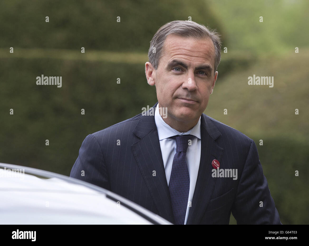 Mark Carney Governor of the Bank of Canada arrives at the G7 finance