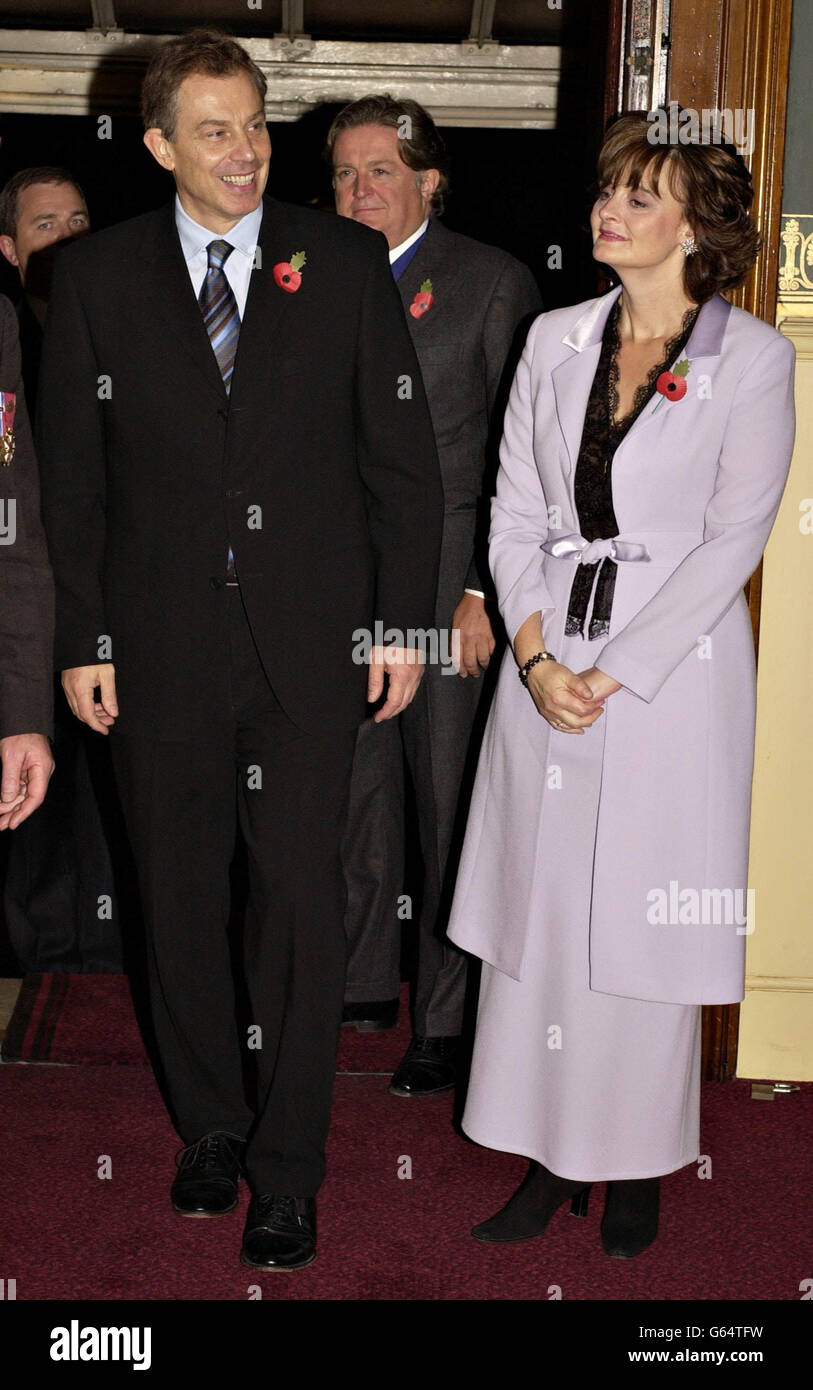 Tony blair cherie royal festival hall hi-res stock photography and