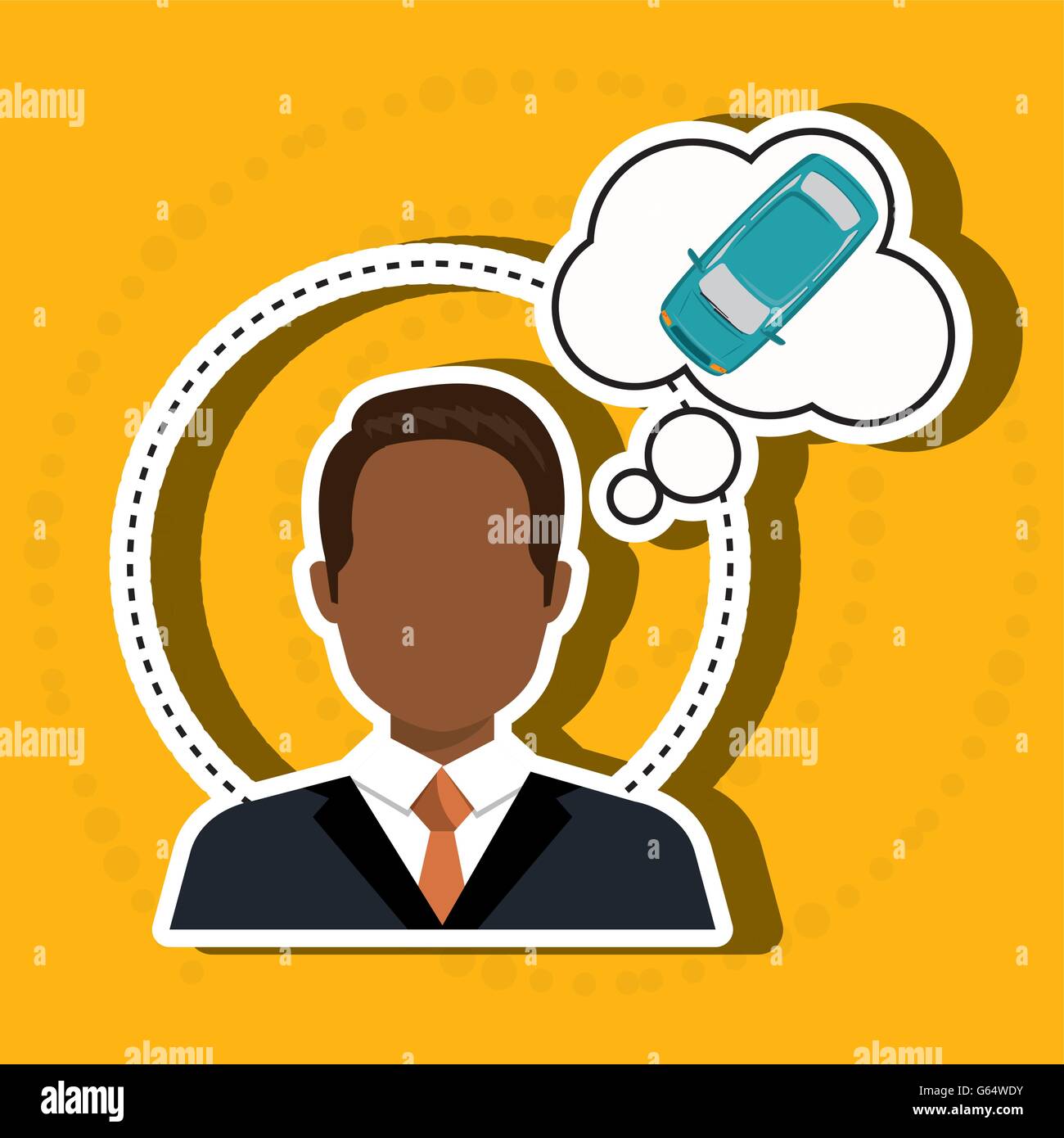 businessman thinking car design Stock Vector Image & Art - Alamy