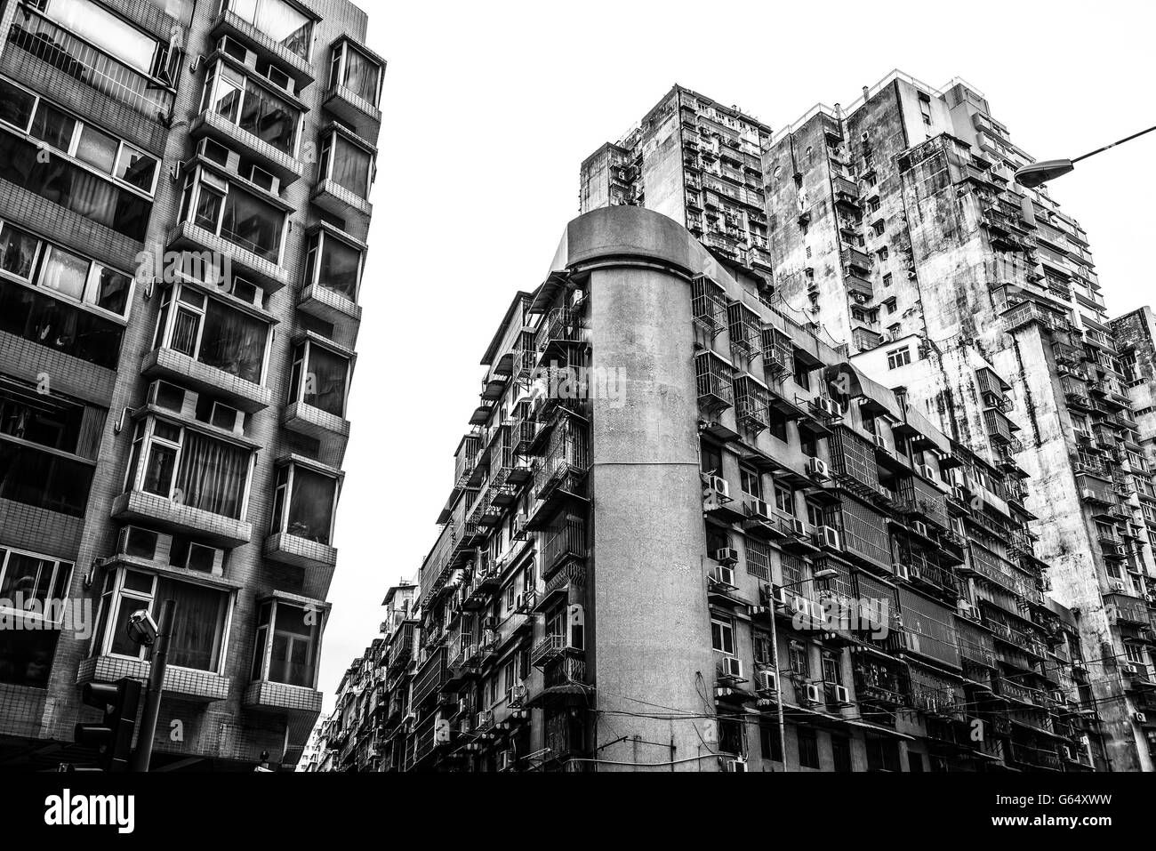 Dense residential Black and White Stock Photos & Images - Alamy