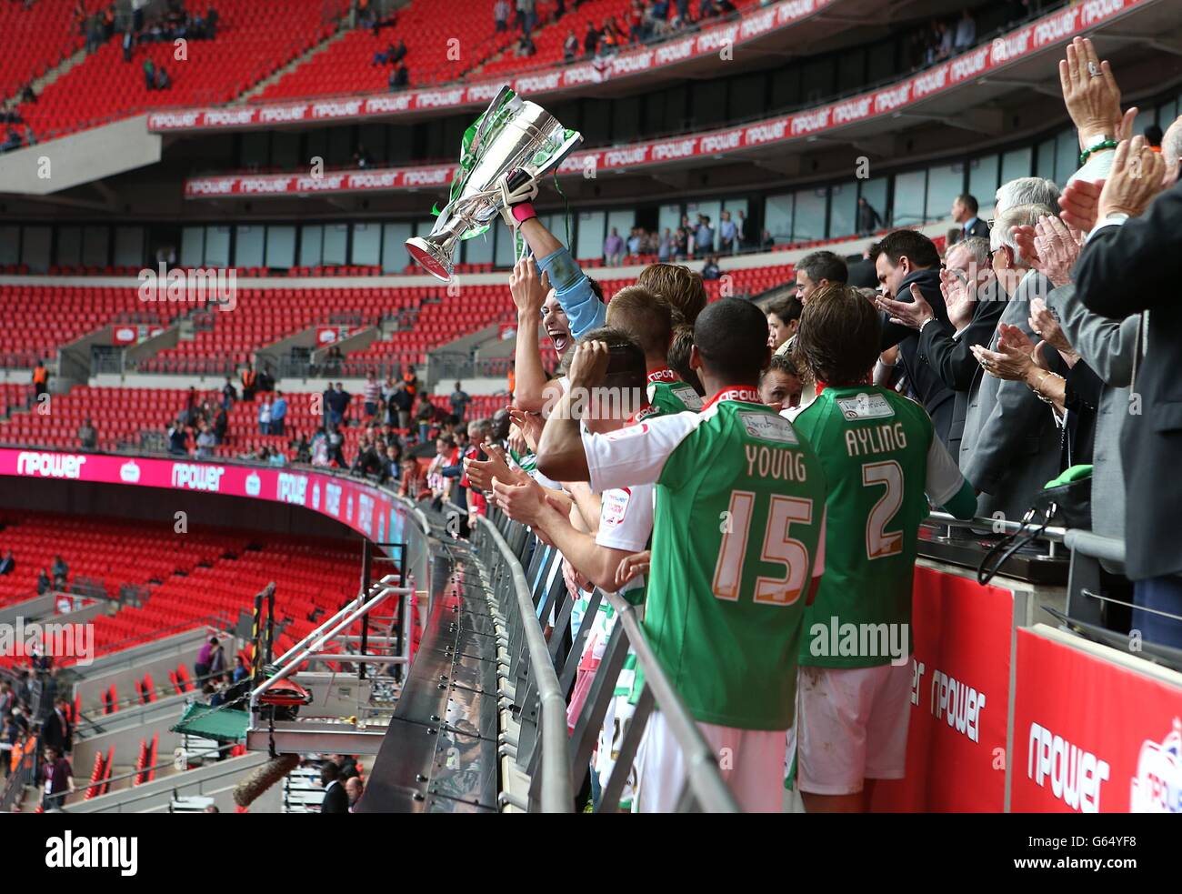 Soccer - npower Football League One - Play Off - Final - Brentford v Yeovil Town - Wembley Stadium Stock Photo