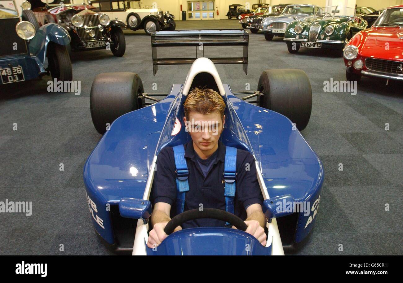 Before they go under the hammer at the cars hires stock photography