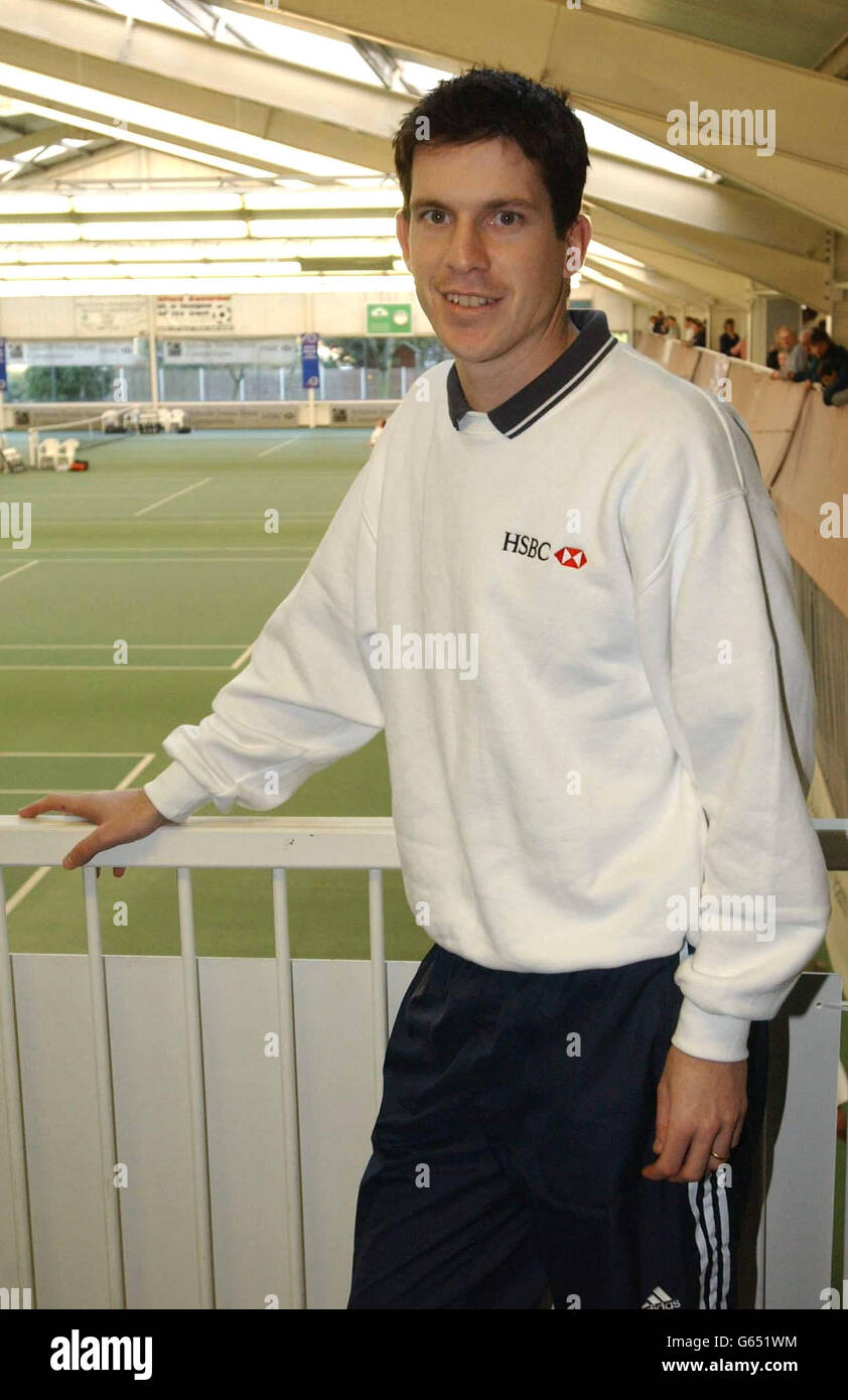 Henman British Schools tennis Stock Photo