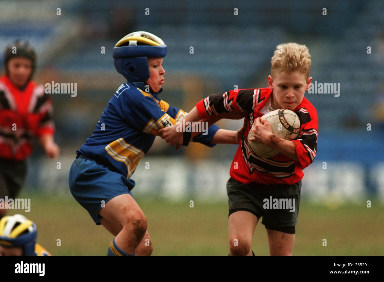 Childrens Rugby League Stock Photo Alamy