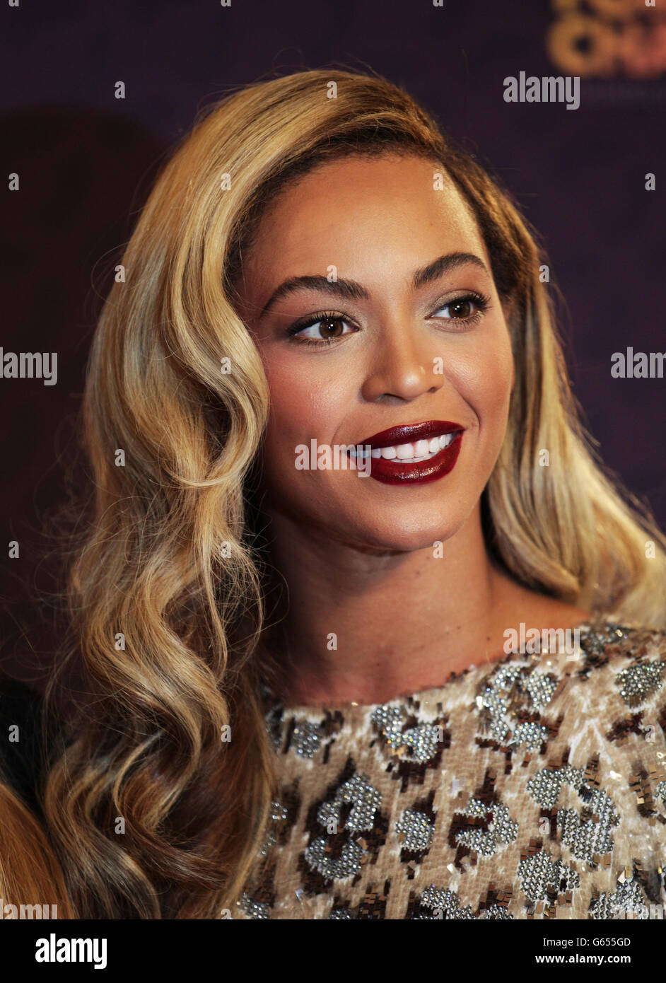 Beyonce Knowles-Carter at the Sound of Change Live concert held at Twickenham Stadium, London. Stock Photo