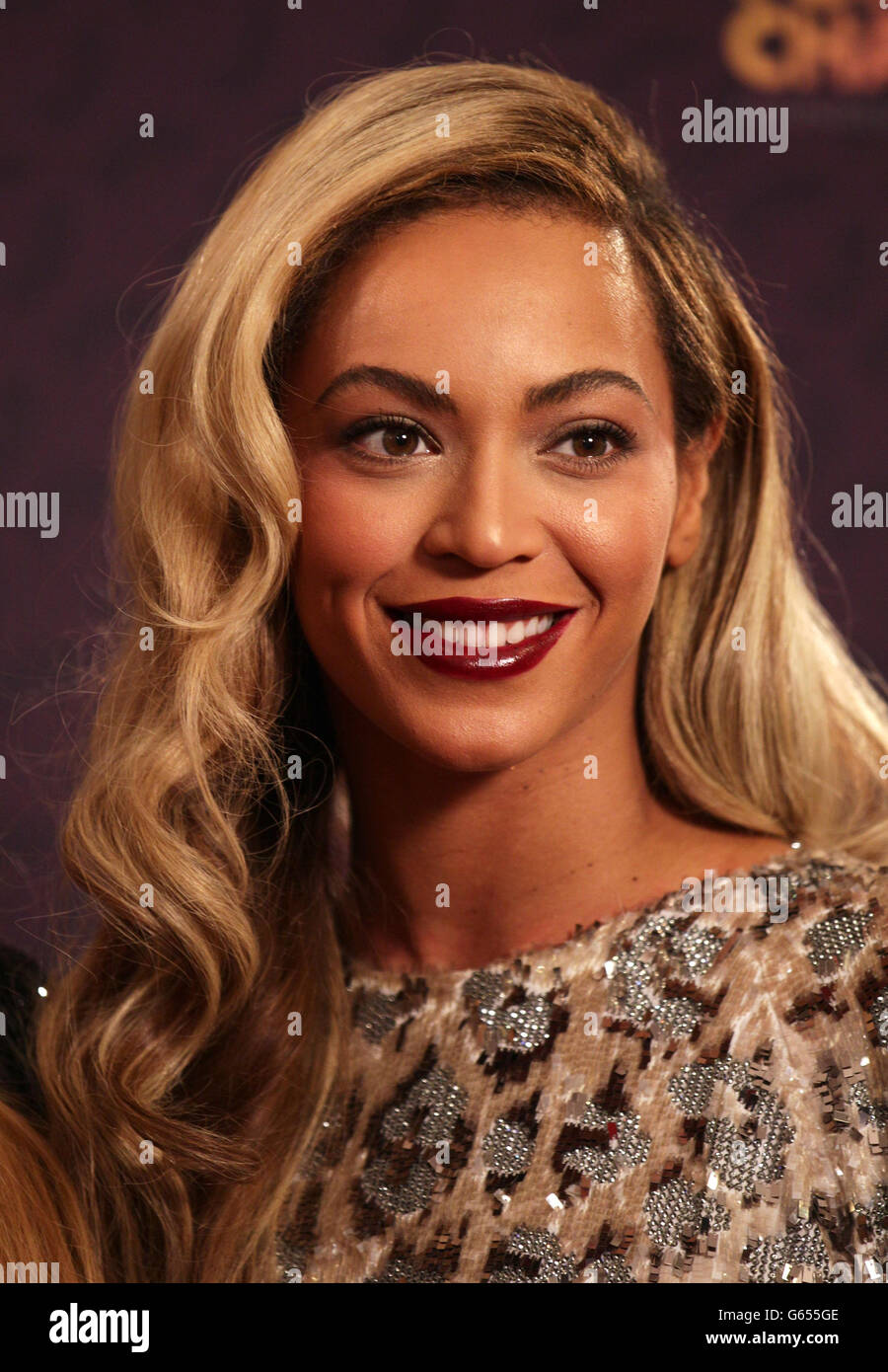 Beyonce Knowles-Carter at the Sound of Change Live concert held at Twickenham Stadium, London. Stock Photo