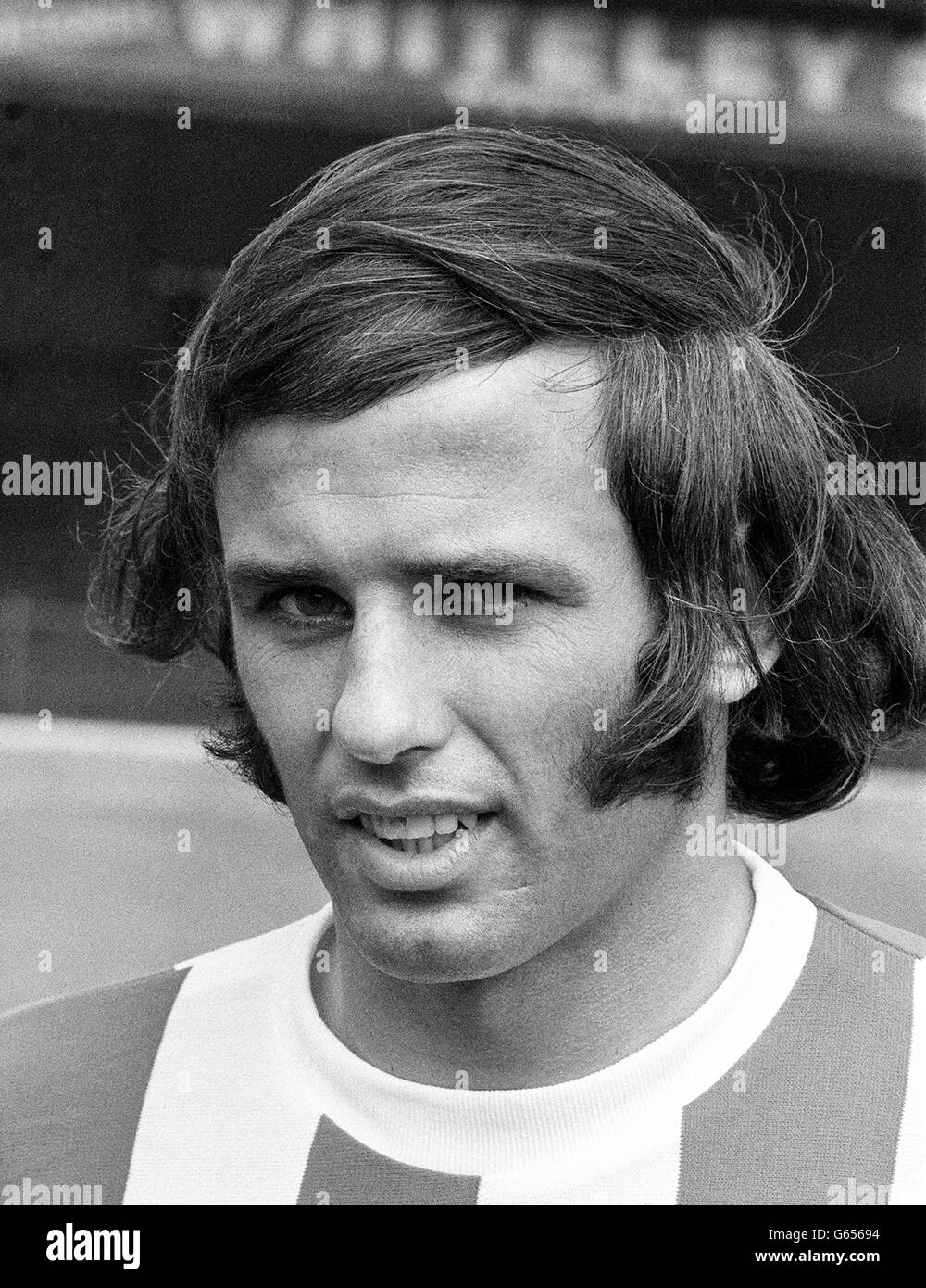 Jimmy Nicholson of Huddersfield Town. A portrait of Jimmy Nicholson