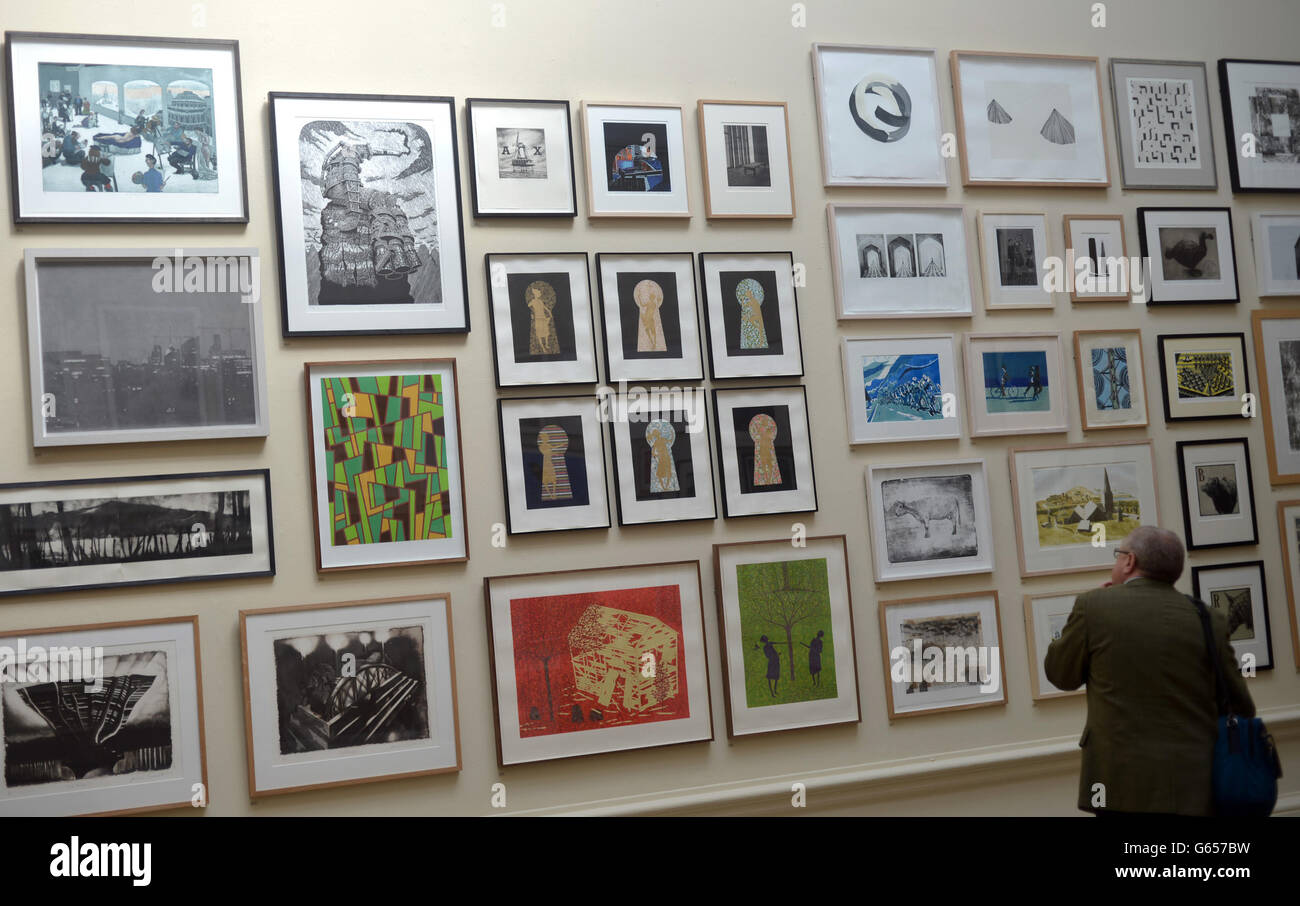 Royal Academy summer exhibition Stock Photo Alamy