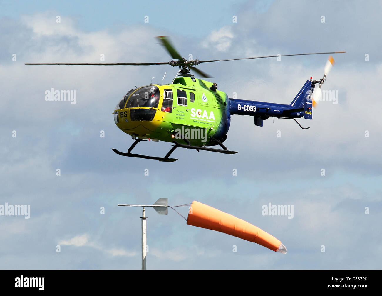 Scotlands first charity funded air ambulance helicopter hi-res stock ...