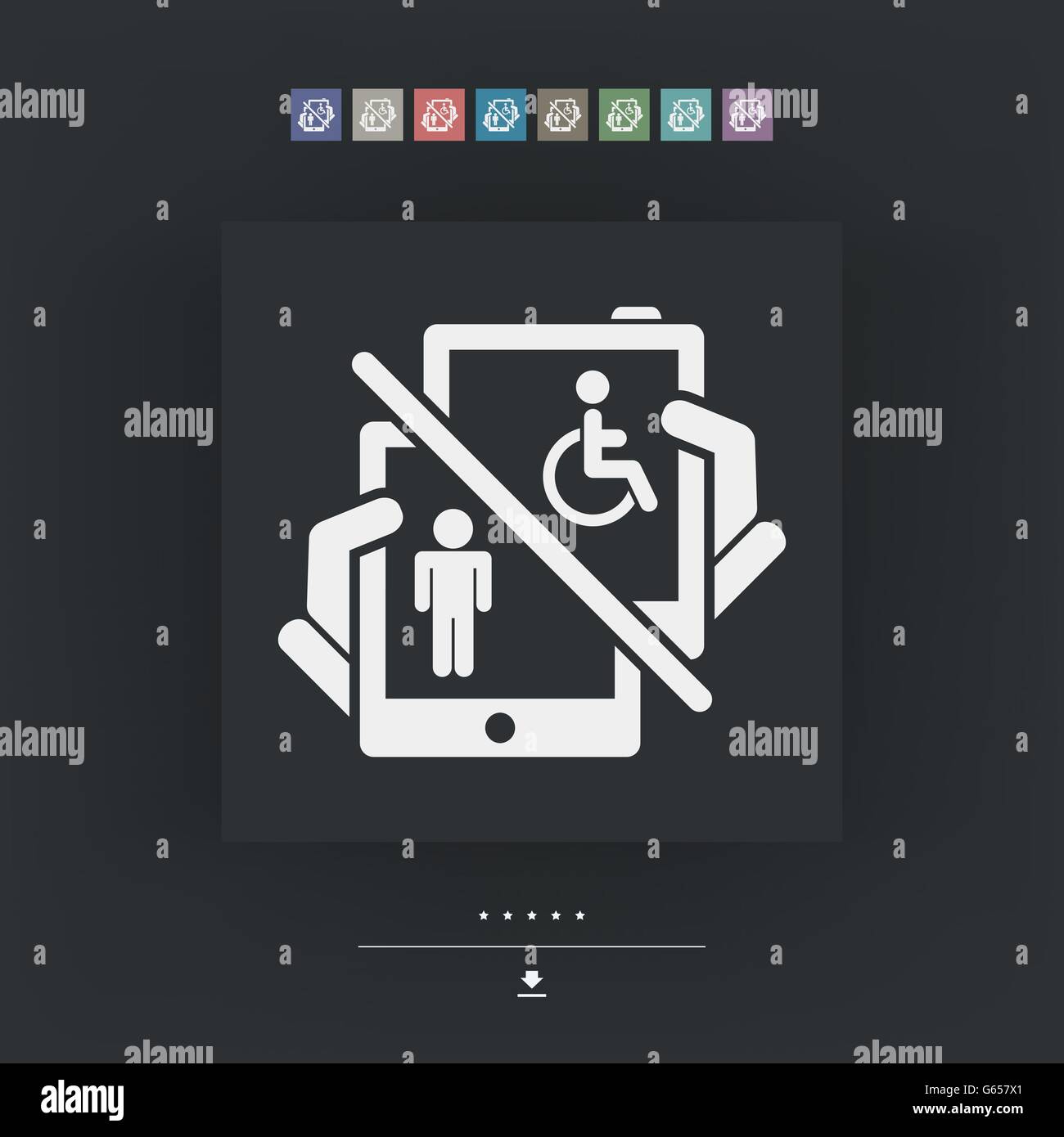 Device for disabled Stock Vector Image & Art Alamy