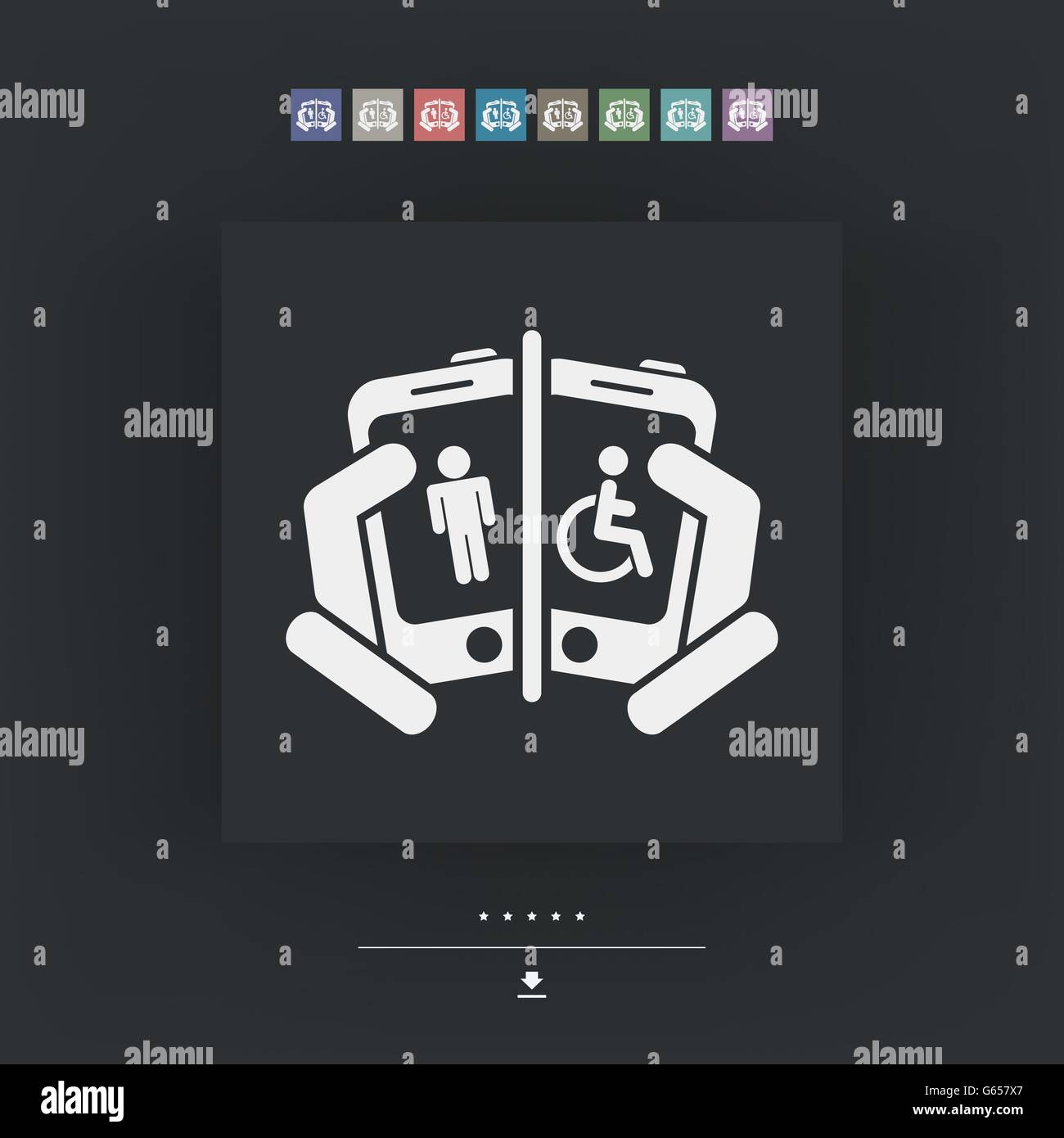 Device for disabled Stock Vector Image & Art Alamy