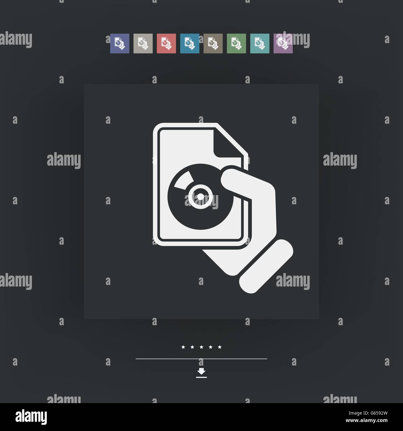 Download button icon Stock Vector Image & Art - Alamy
