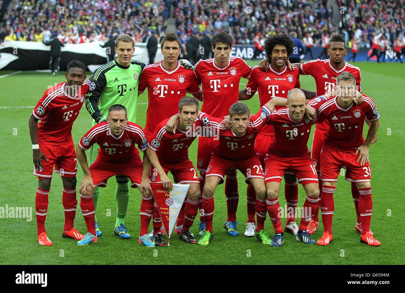 Soccer - UEFA Champions League - Final - Borussia Dortmund v Bayern Munich  - Wembley Stadium Stock Photo - Alamy