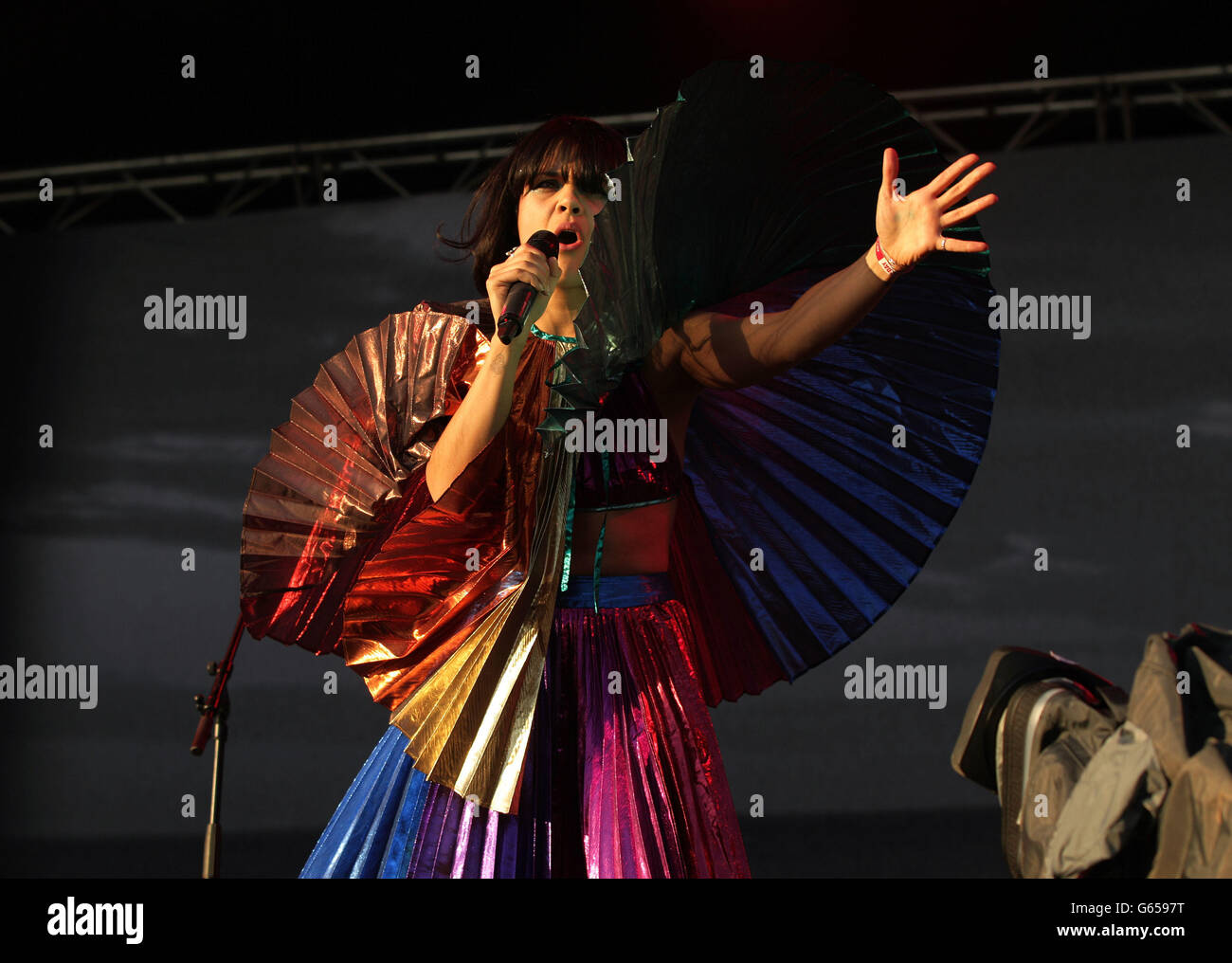 Natasha Khan of Bat for Lashes performing at the Field Day Festival in