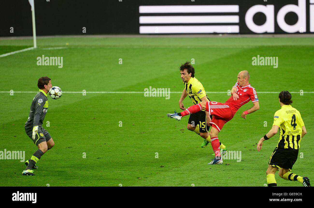 Soccer Uefa Champions League Final Borussia Dortmund V Bayern Stock Photo Alamy
