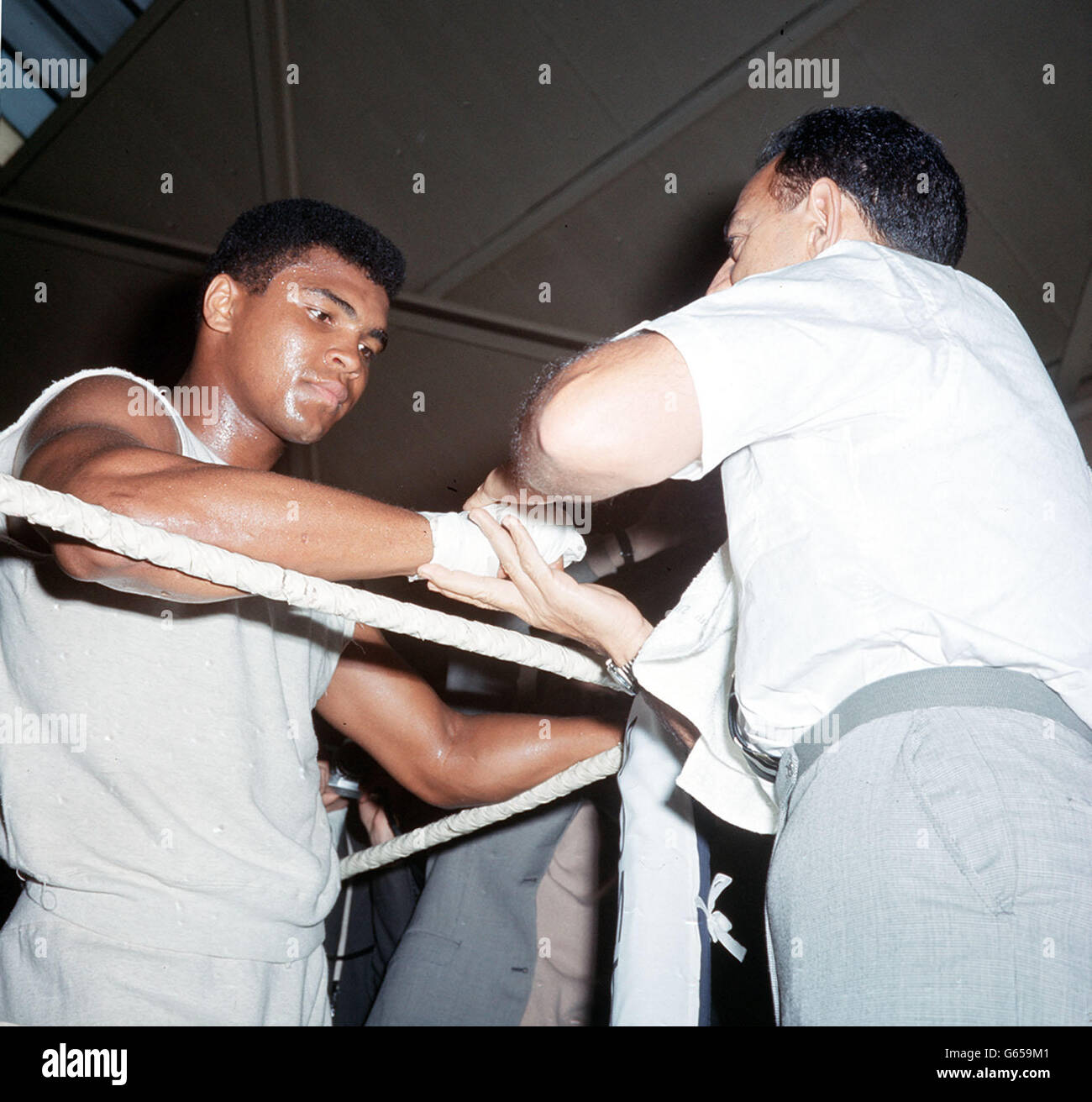 Muhammad Ali training Stock Photo