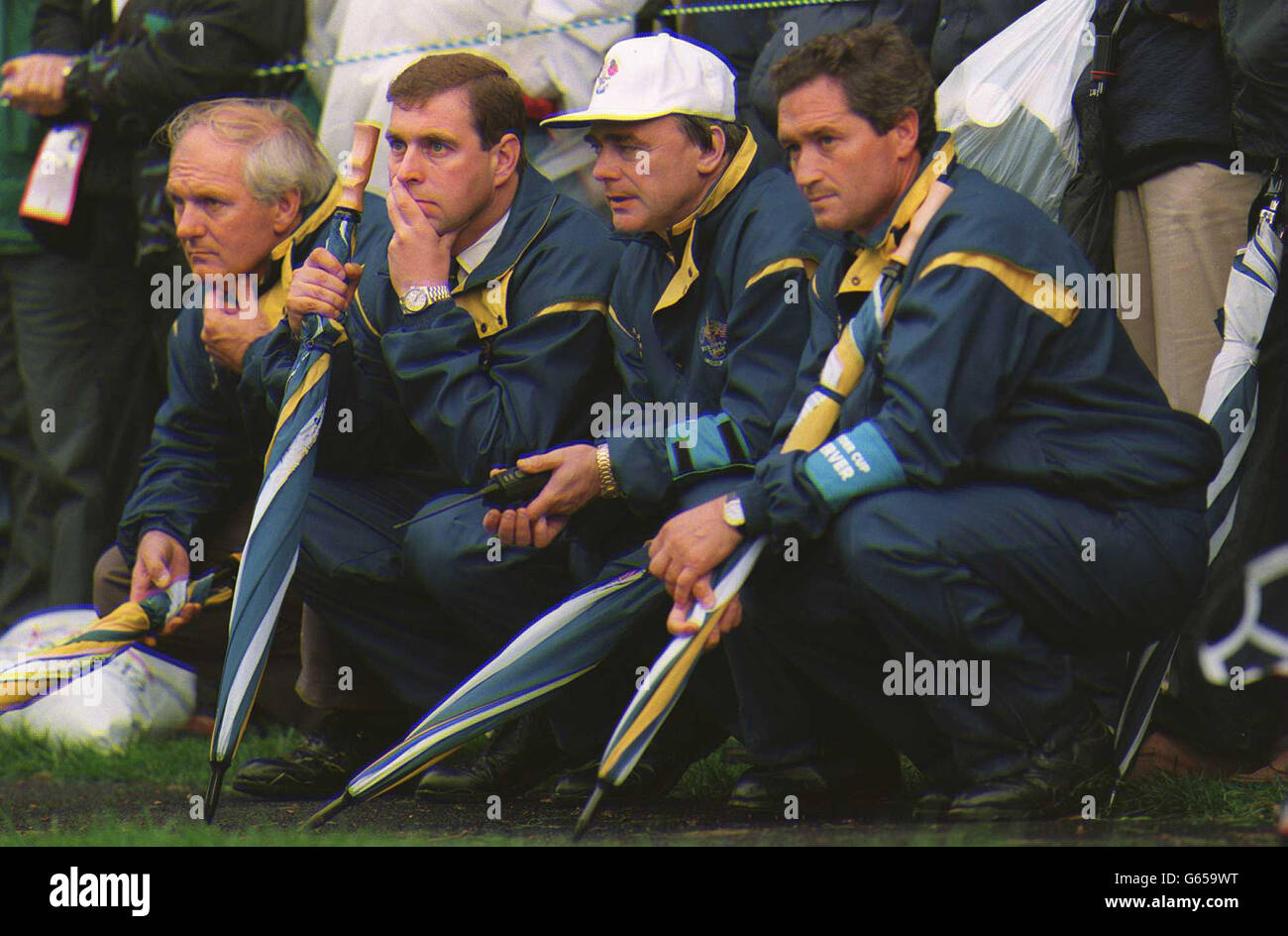 22-SEP-1995 ... Ryder Cup from Oak Hill ... Prince Andrew watches the golf this afternoon ... Picture by Laurence Griffiths/EMPICS Stock Photo
