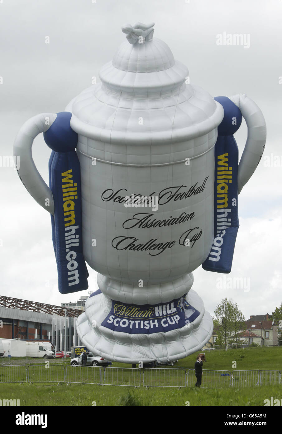 Soccer - William Hill Scottish Cup Final - Hibernian v Celtic - Hampden Park. William Hill branding ahead of the William Hill Scottish Cup Final at Hampden Park, Glasgow. Stock Photo