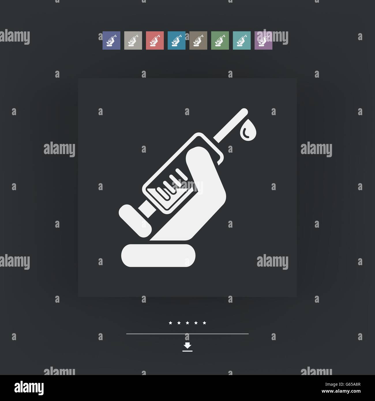 Dosage syringe Stock Vector Images - Alamy