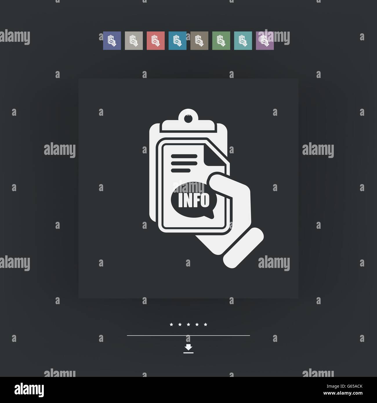 Info document icon Stock Vector Image & Art - Alamy