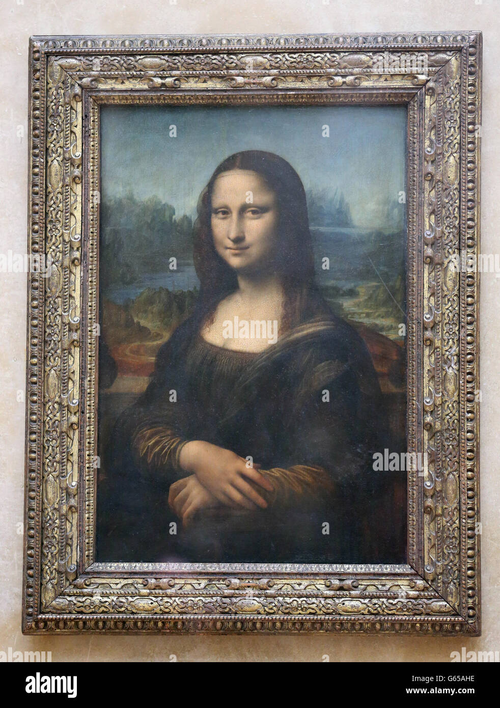 A general view of Leonardo Da Vinci's Mona Lisa which was viewed by the ...