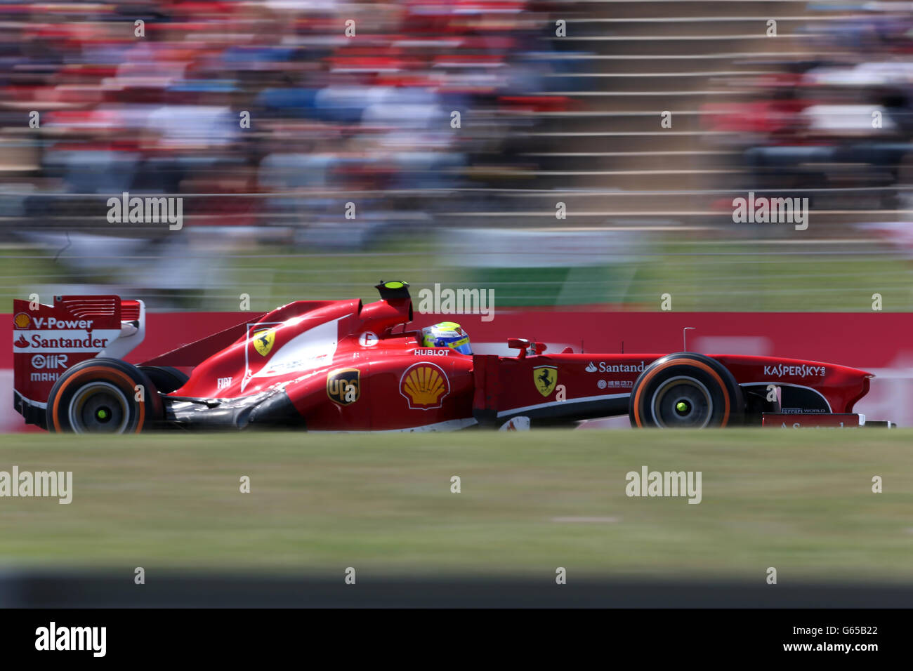 Ferrari's Felipe Massa during the Spainish Grand Prix Stock Photo