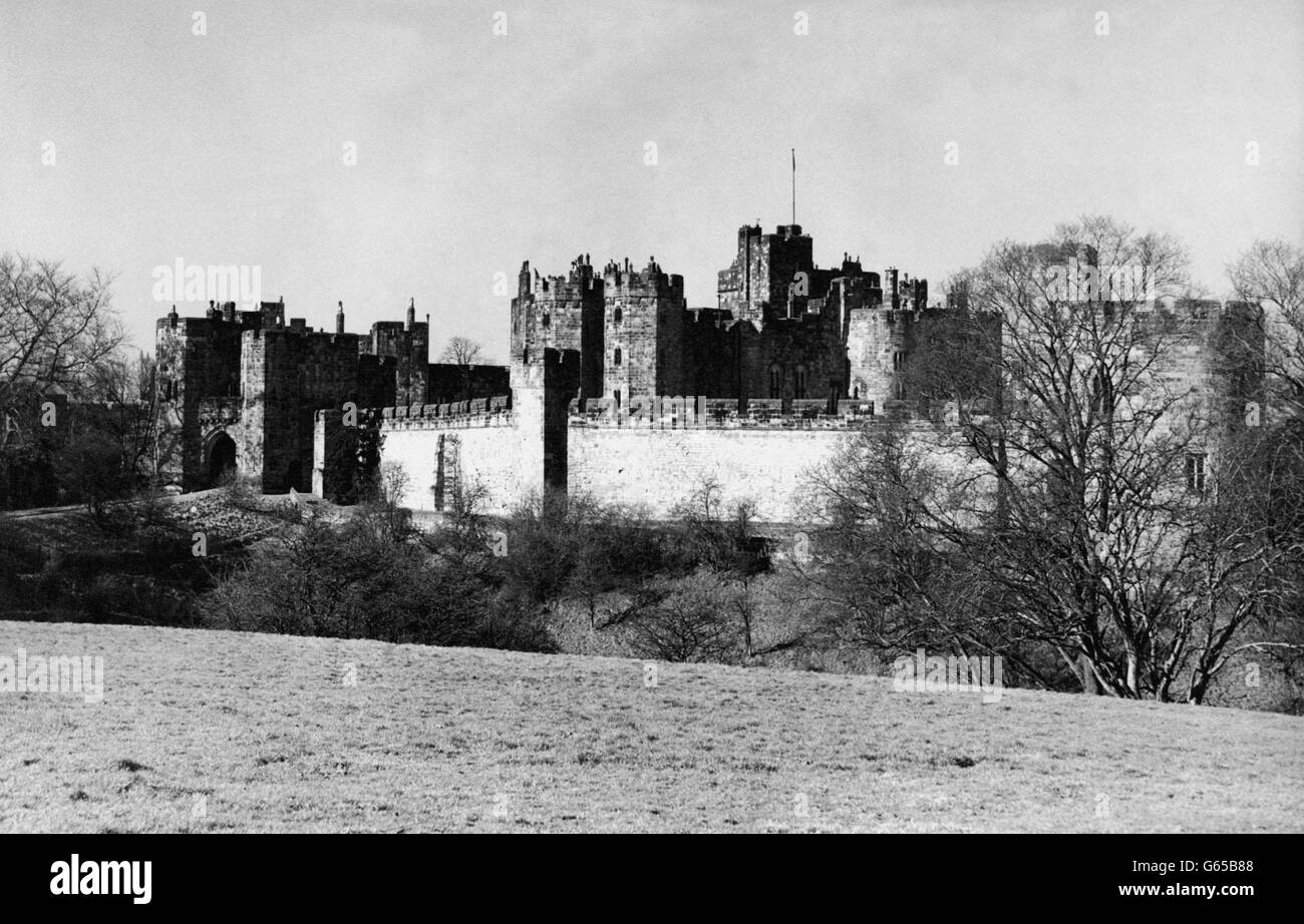 Buildings and Landmarks - Alnwick Castle - Northumberland Stock Photo