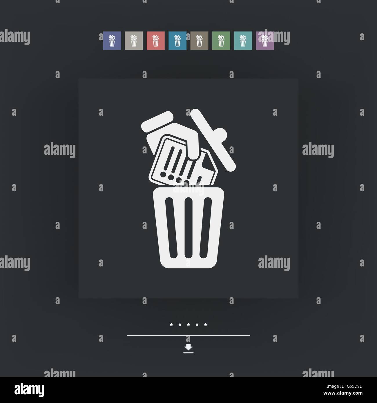 Deleting vector vectors Stock Vector Images - Alamy